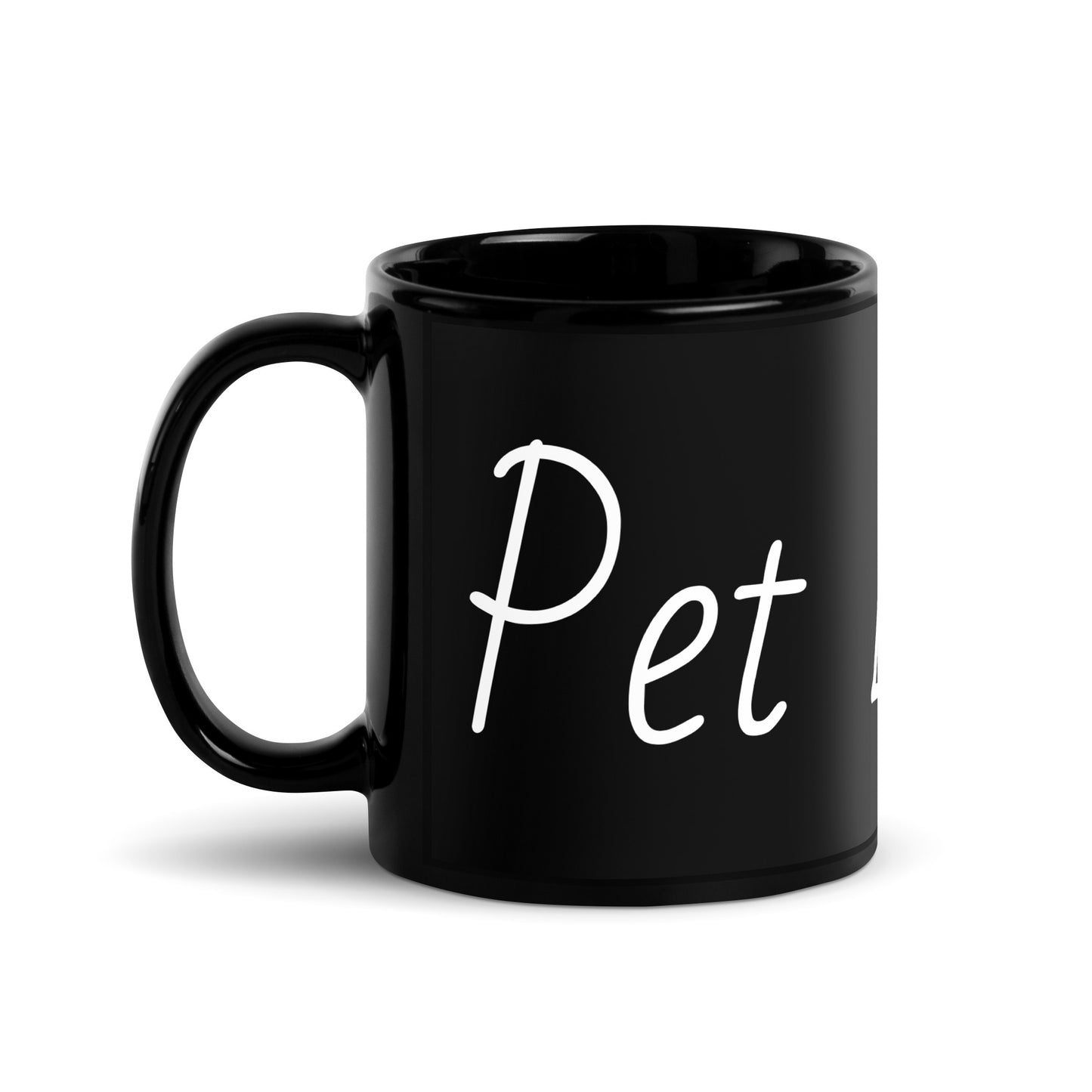 Pet Lovers. Black Glossy Mug