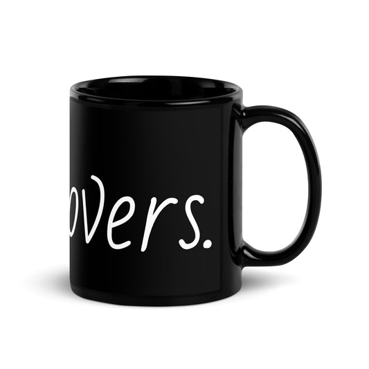 Pet Lovers. Black Glossy Mug