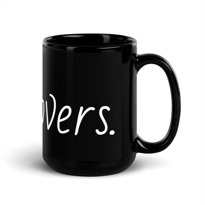 Pet Lovers. Black Glossy Mug