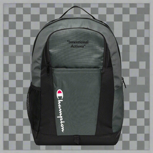 "Intentional Actions" Champion backpack