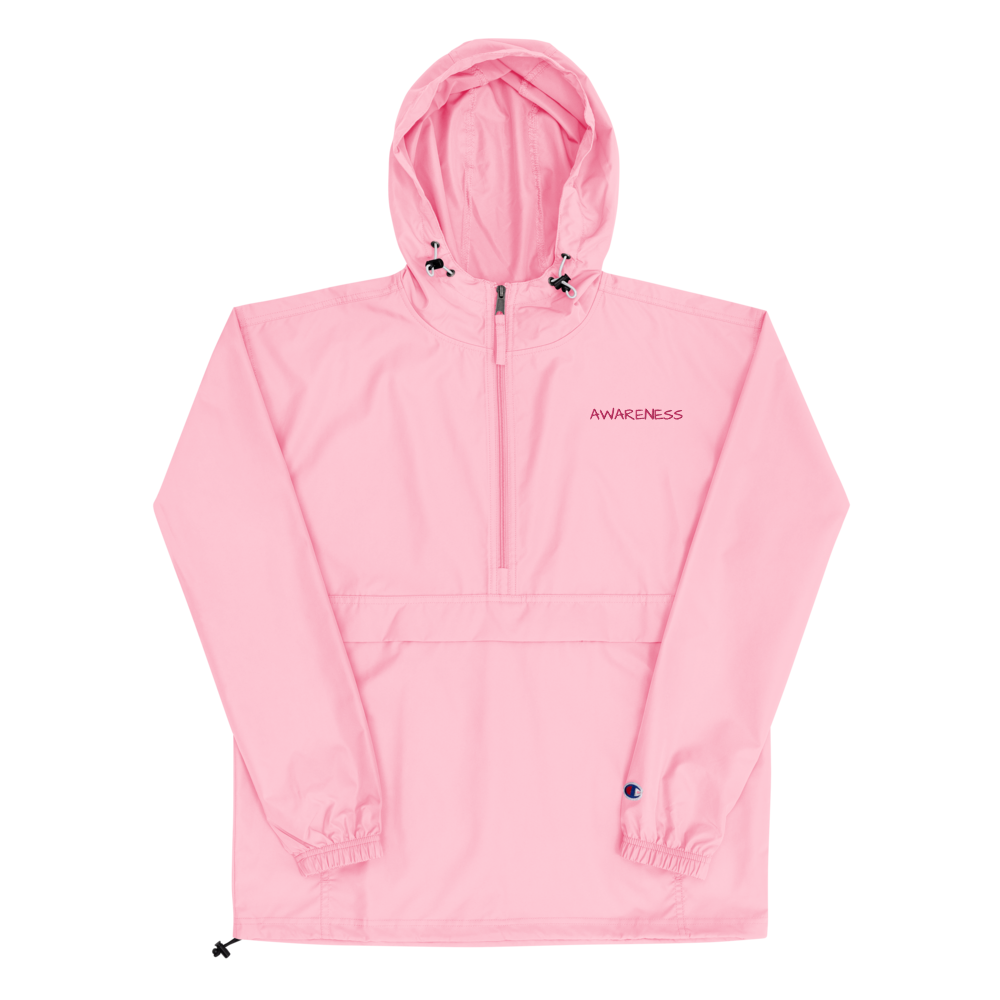 Awareness. Embroidered Champion Packable Jacket