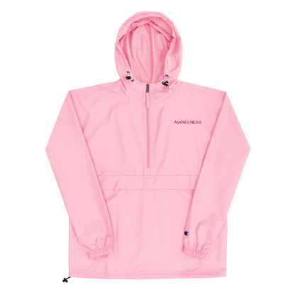 Awareness. Embroidered Champion Packable Jacket