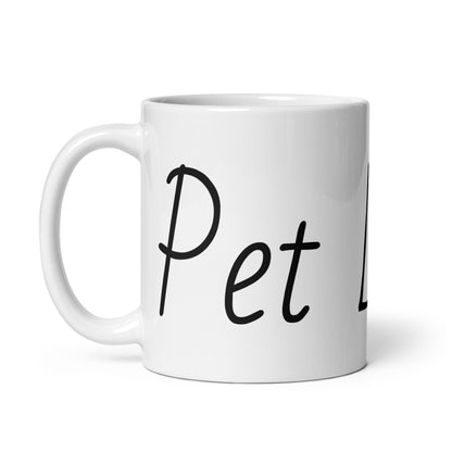 Pet Lovers. White glossy mug