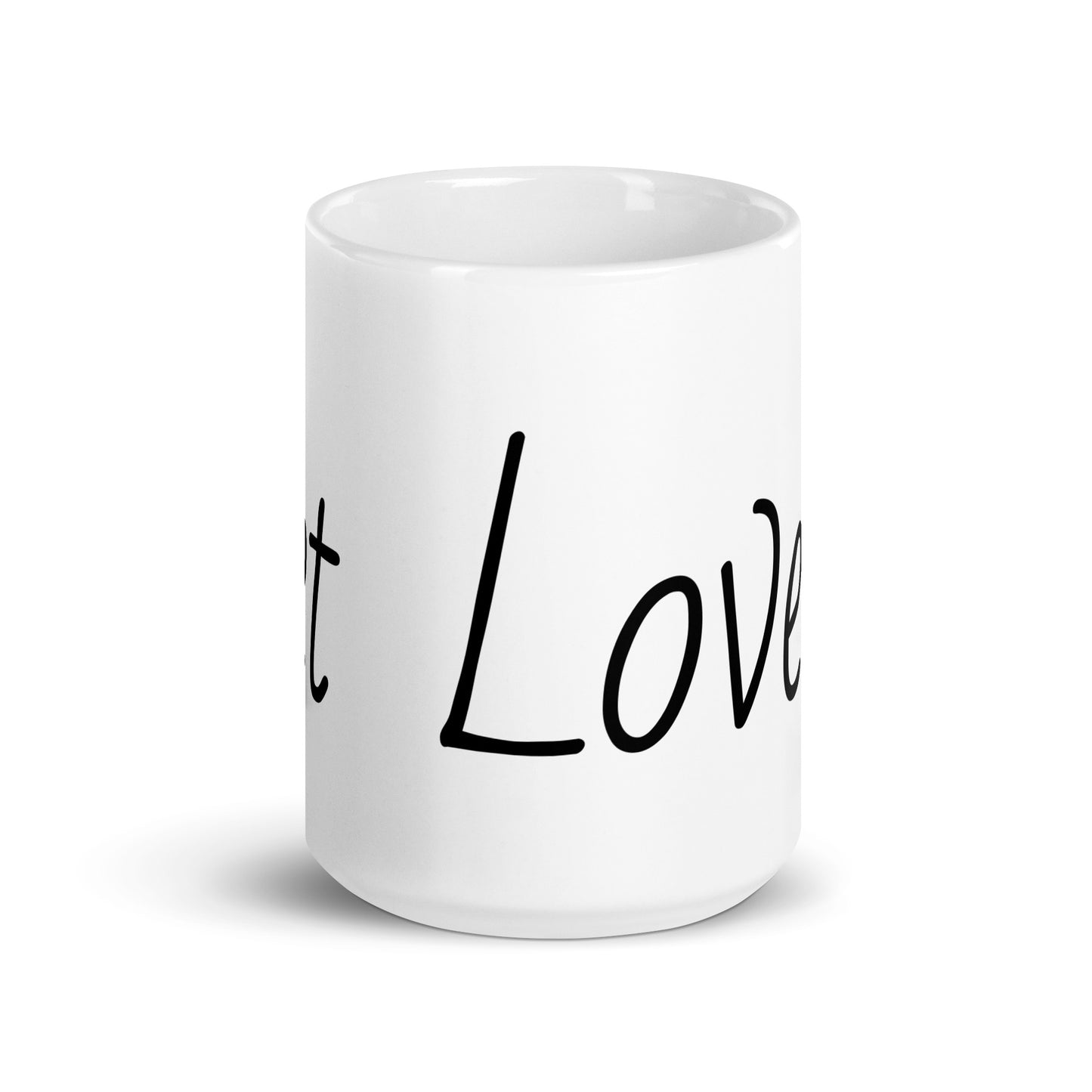 Pet Lovers. White glossy mug