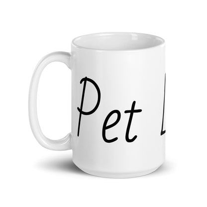 Pet Lovers. White glossy mug