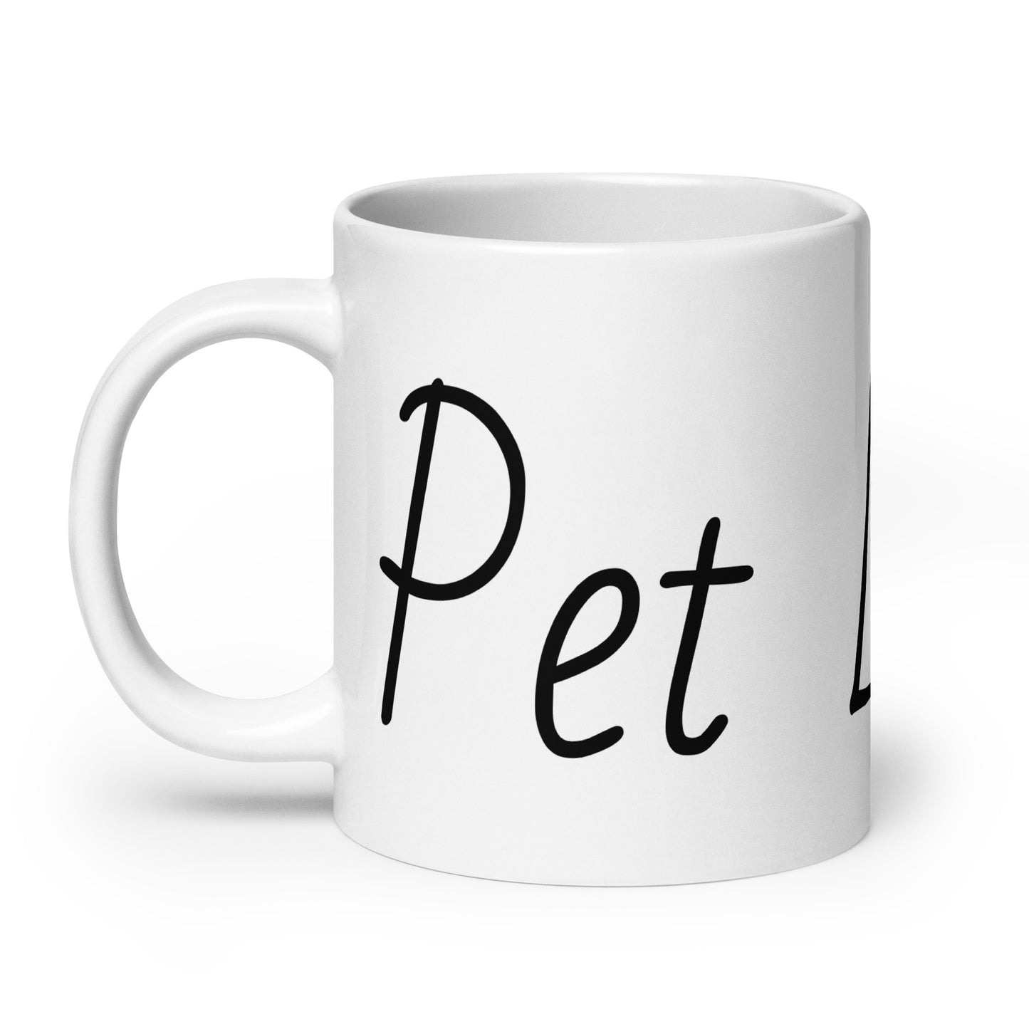 Pet Lovers. White glossy mug